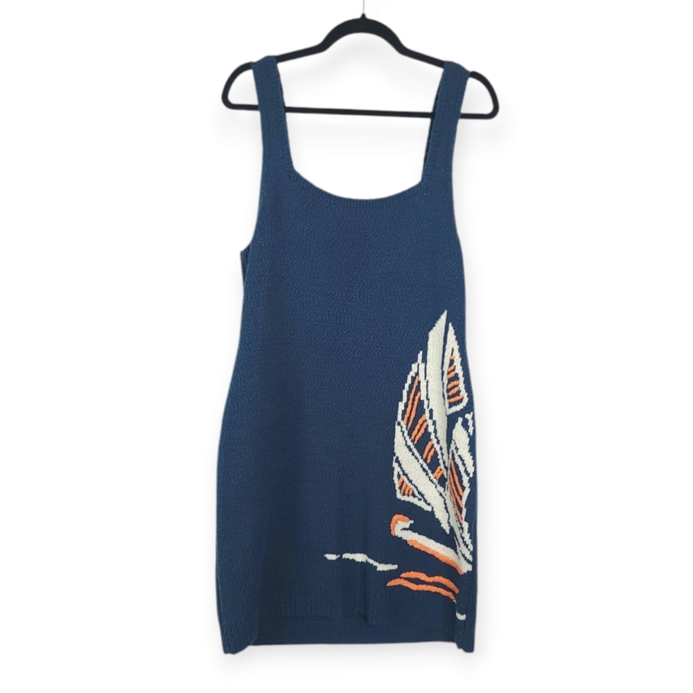 By Anthropologie Sleeveless Scoop-Neck Icon Mini Sweater Dress Nwot Sz 1x - Picture 4 of 8